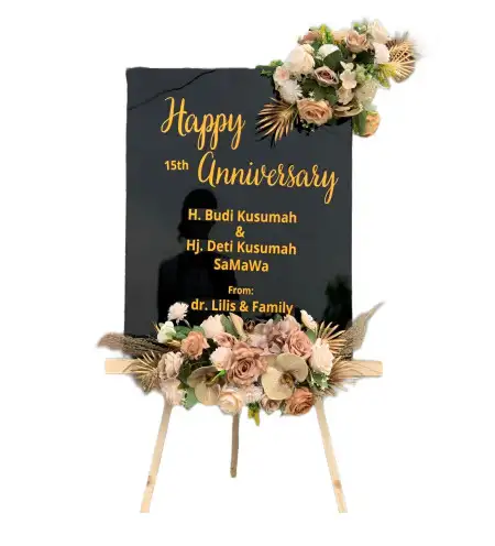 Papan Bunga Akrilik Singgahan