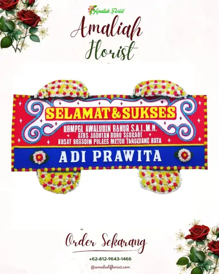 Papan Bunga Ucapan Selamat Singgahan